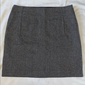 🎆 Banana Republic Gray Zip-Up Skirt w/ Pockets